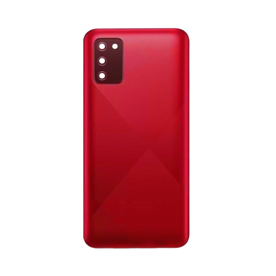 Back Cover+Camera Lens Samsung Galaxy A02s/A025 Red Back Cover+Camera Lens Samsung Galaxy A02s/A025 Red